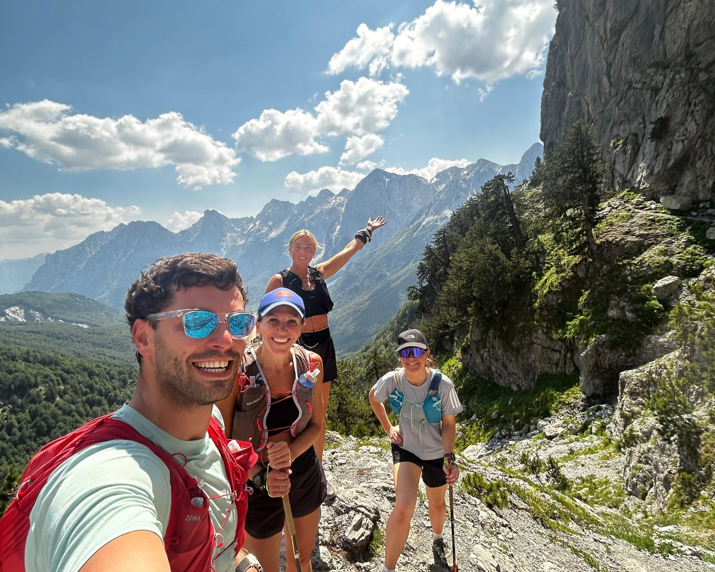 Trail running in Albania Accursed Mountains