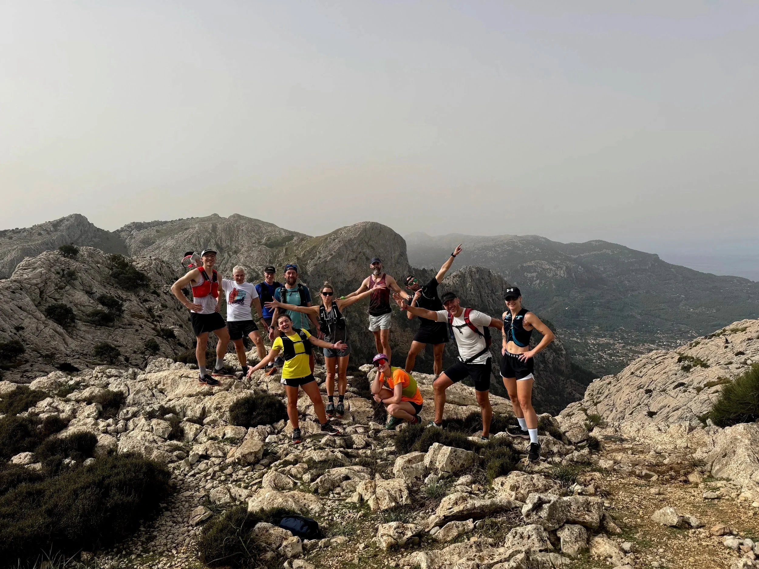 Pure Trails Adventure group on trail