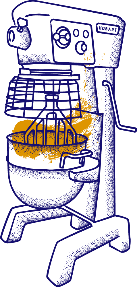 hobart mixer illustration