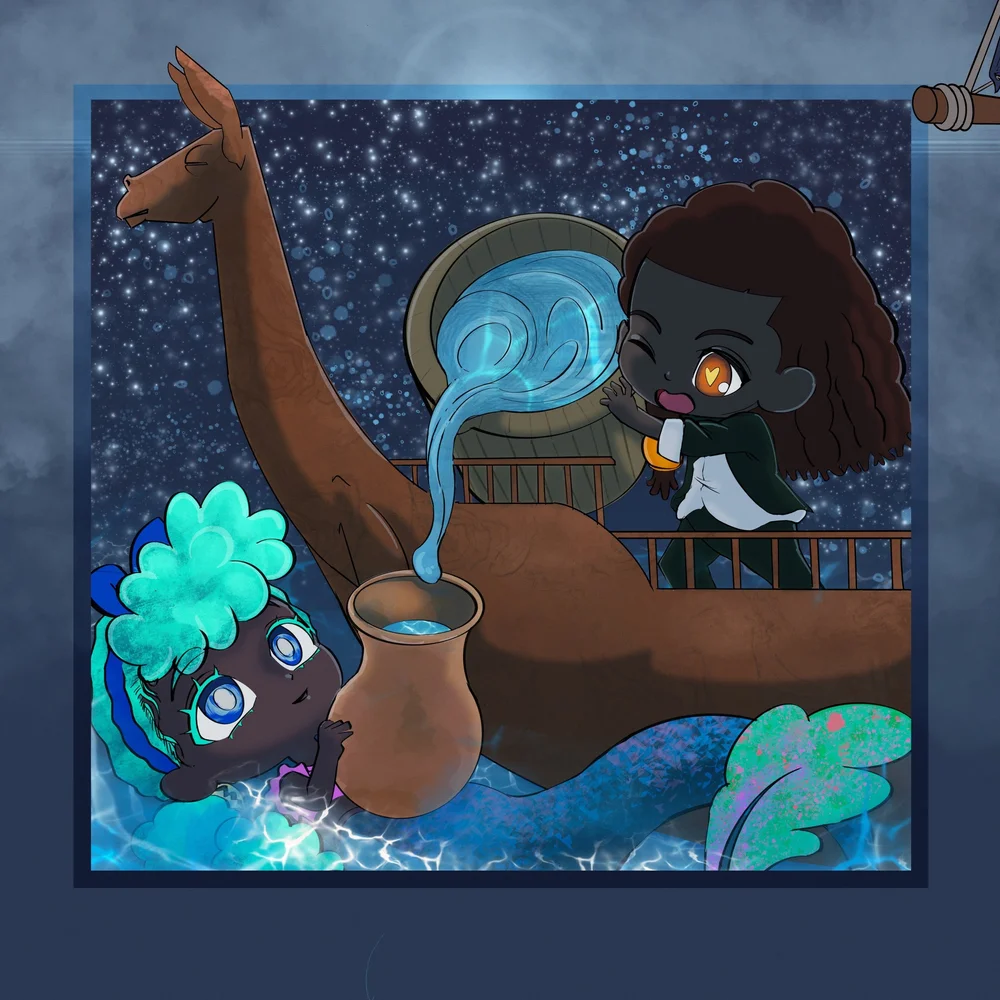 Phoebe the Pisces with Drew, by Bryson Boutte