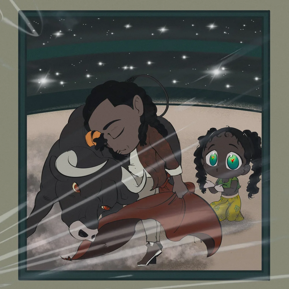 Tatiana the Taurus with Drew, by Bryson Boutte