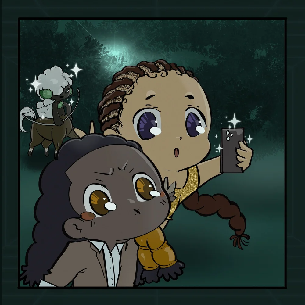 Sage the Sagittarius with Drew, by Bryson Boutte