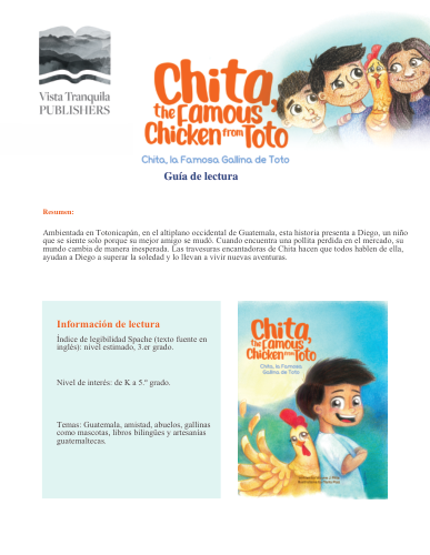 Vista previa de la Guía de lectura en español para Chita, the Famous Chicken from Toto/Chita, la famosa gallina de Toto