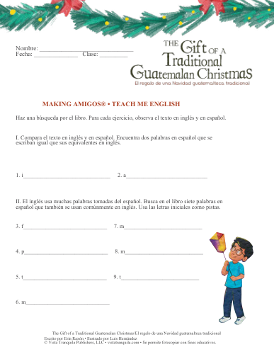 Vista previa de Enséñame inglés para The Gift of a Traditional Guatemalan Christmas/El regalo de una Navidad guatemalteca tradicional