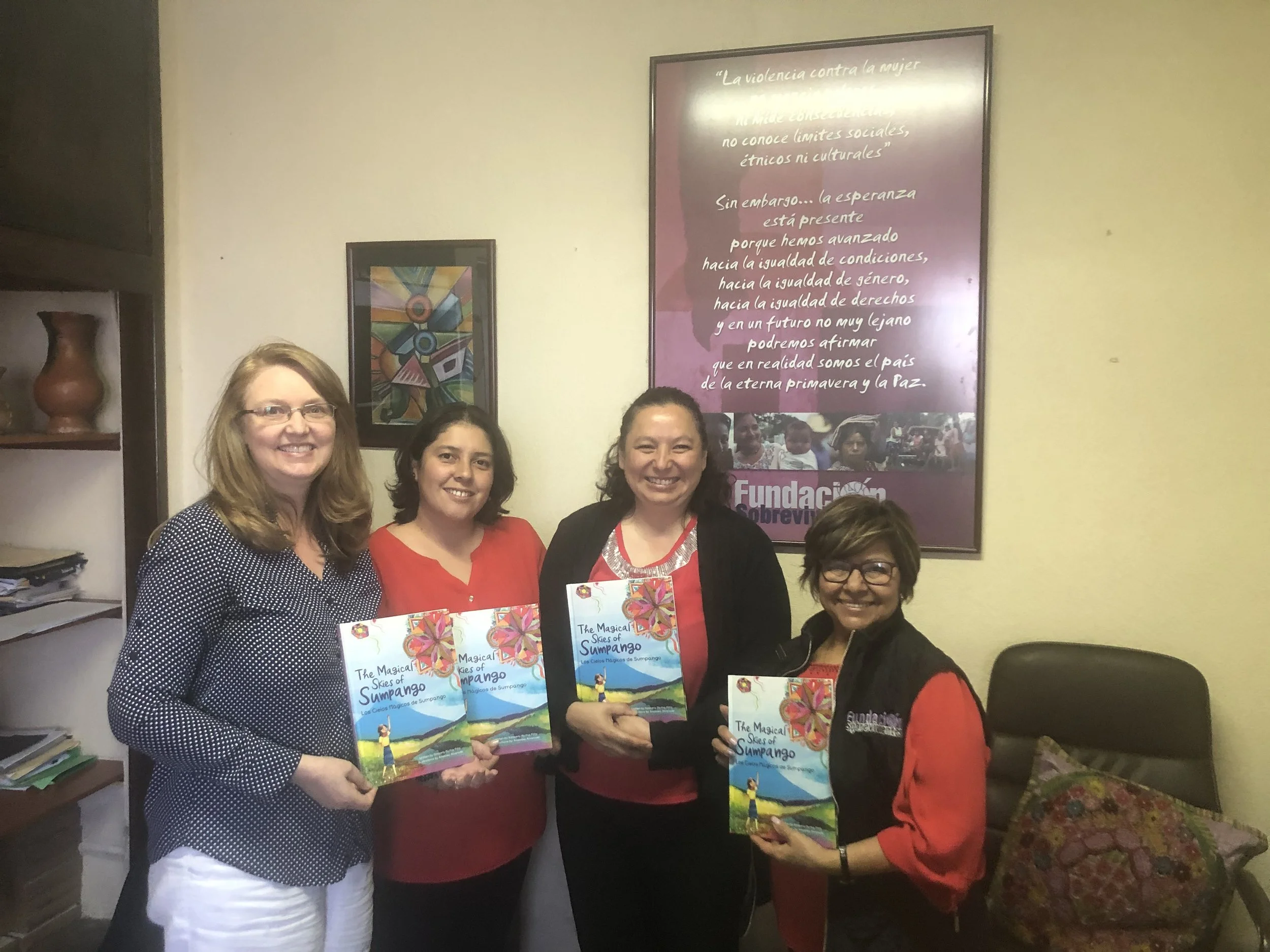 VTP book sharing with Fundación Sobrevivientes, Guatemala