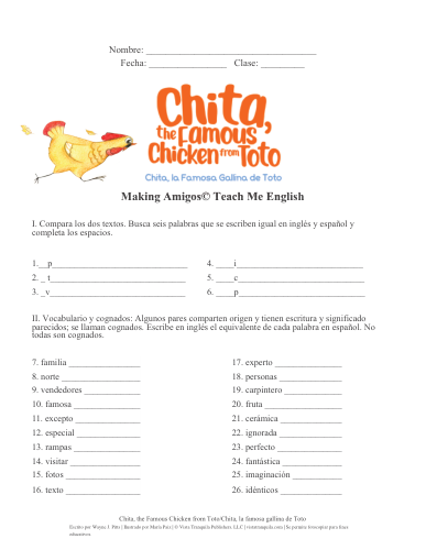 Vista previa de Enséñame inglés para Chita, the Famous Chicken from Toto/Chita, la famosa gallina de Toto
