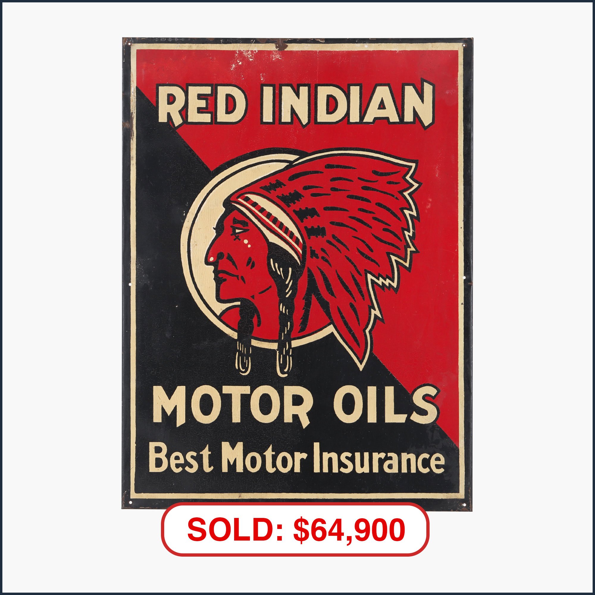 Tin Gas/Oil Automotive Signs