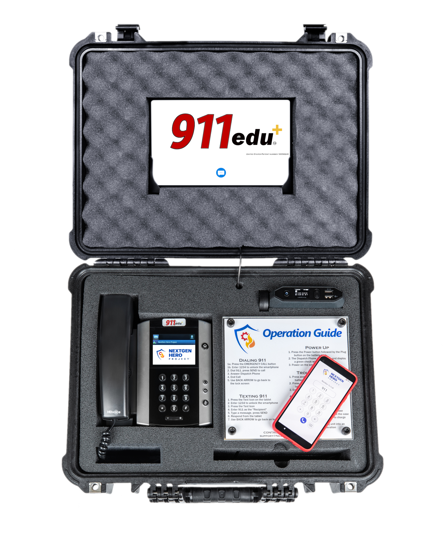 The 911edu+ simulator in its case