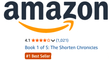 Amazon: 4.1 stars, 1,021 ratings, Book 1 of 5, #1 Best Seller