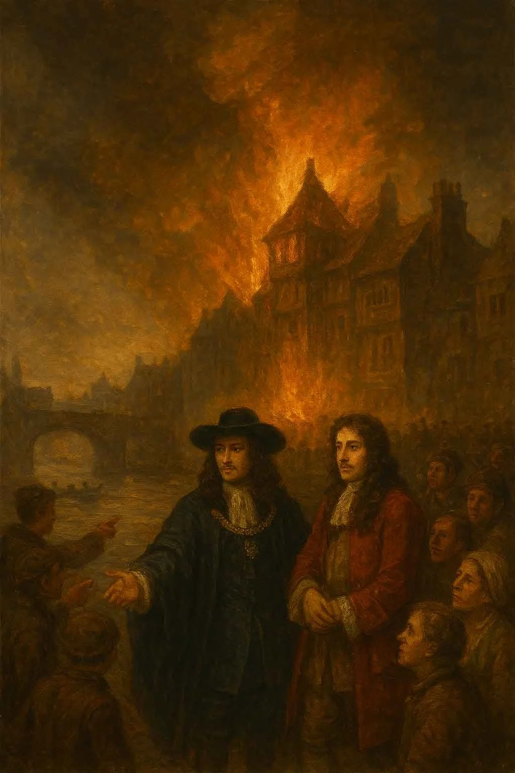St Pauls Cathedral a city in flames