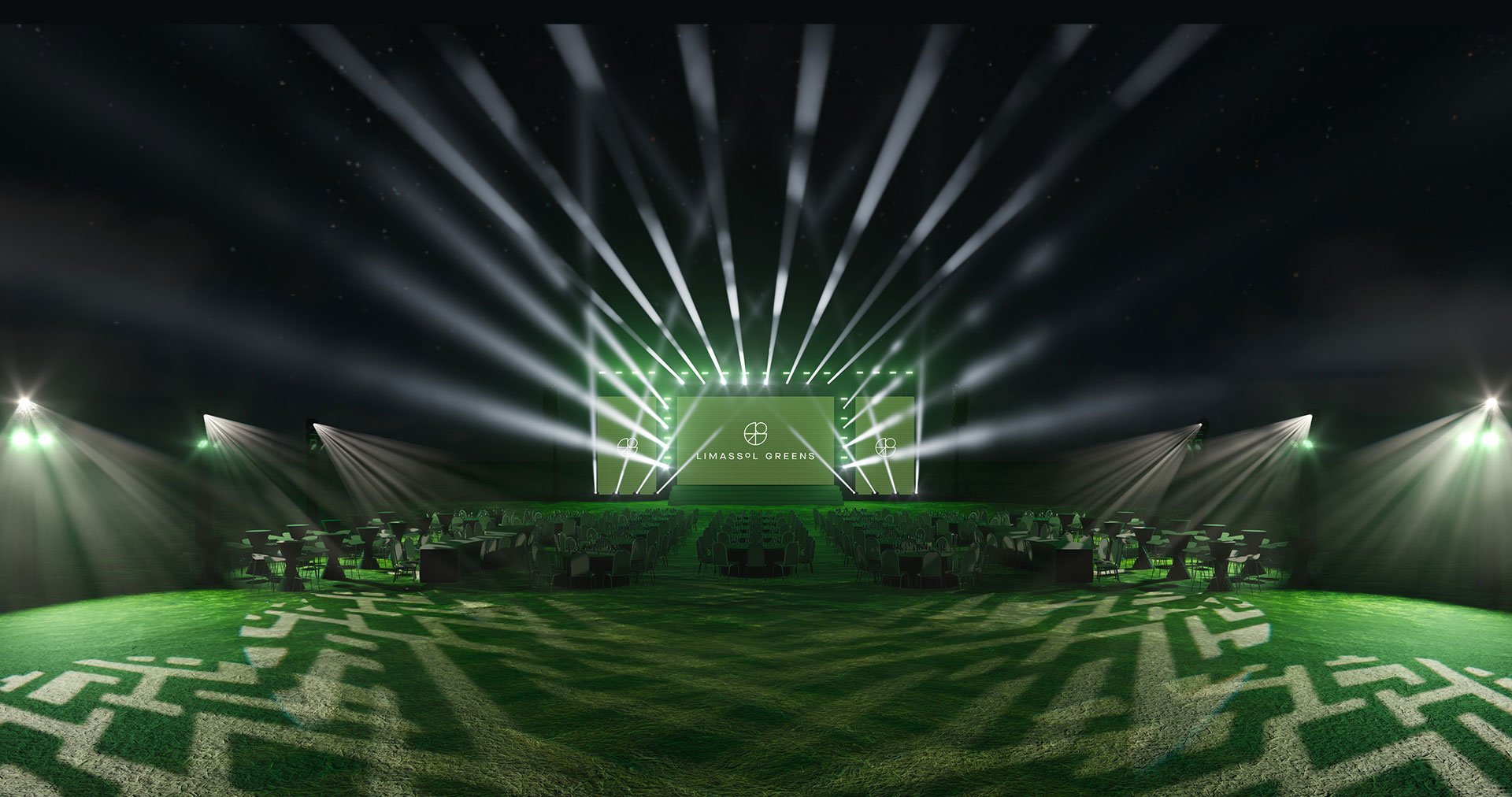 Rendered real view of the event design