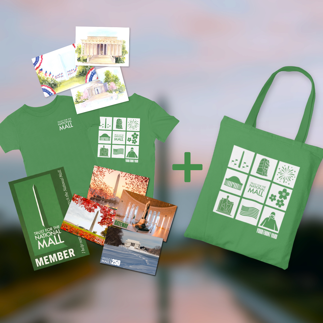 Trust for the National Mall t-shirt and exclusive Liberty benefits