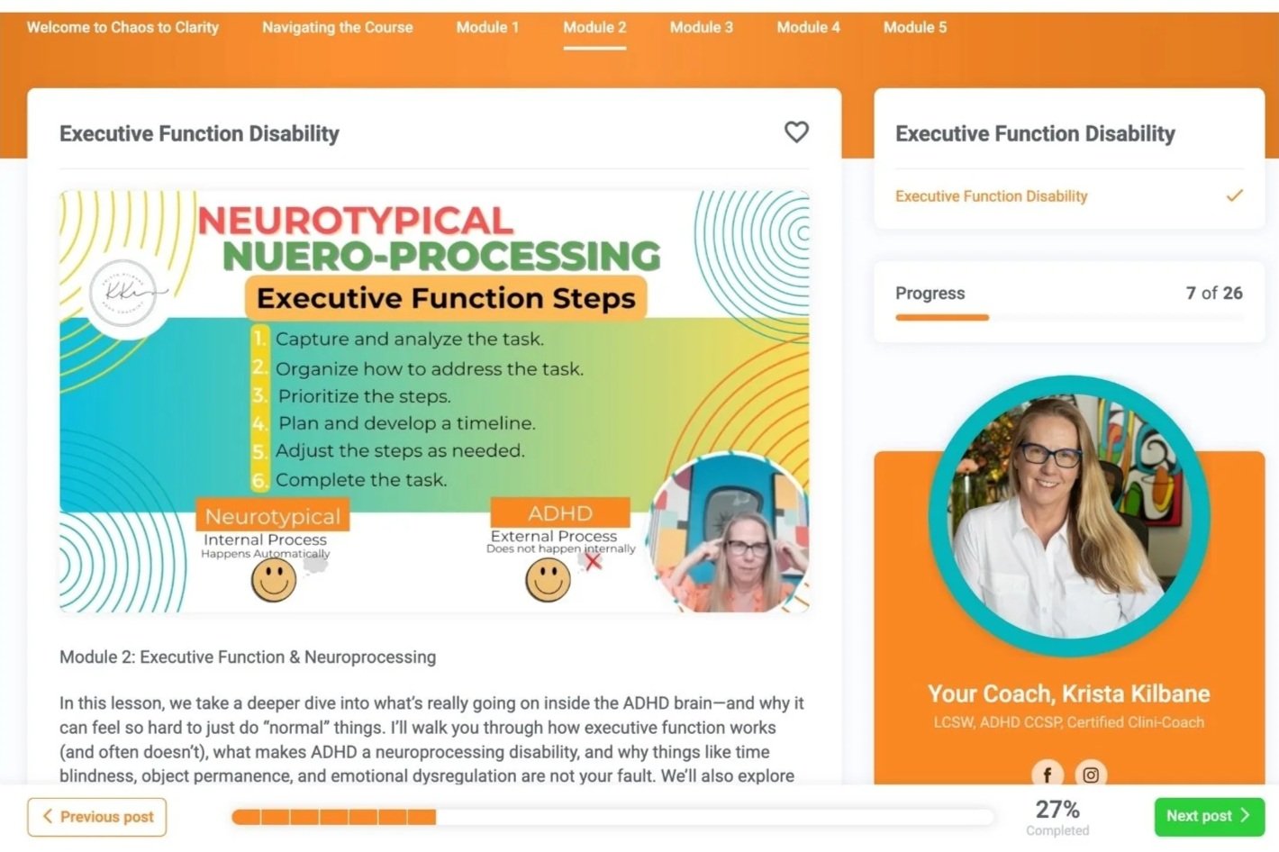 Module 2 Executive Function & Time