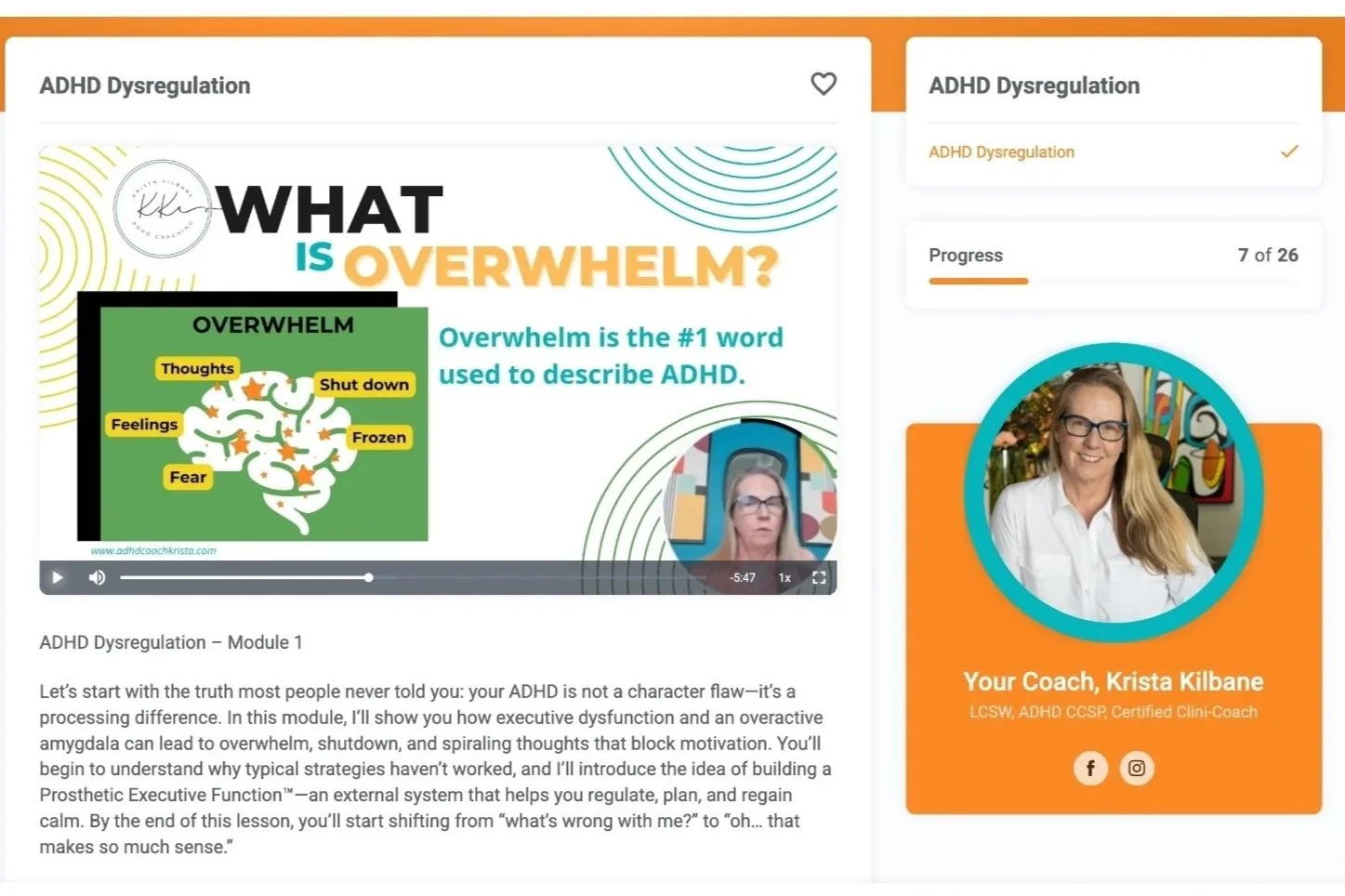 Module 1 ADHD Dysregulation & Foundations