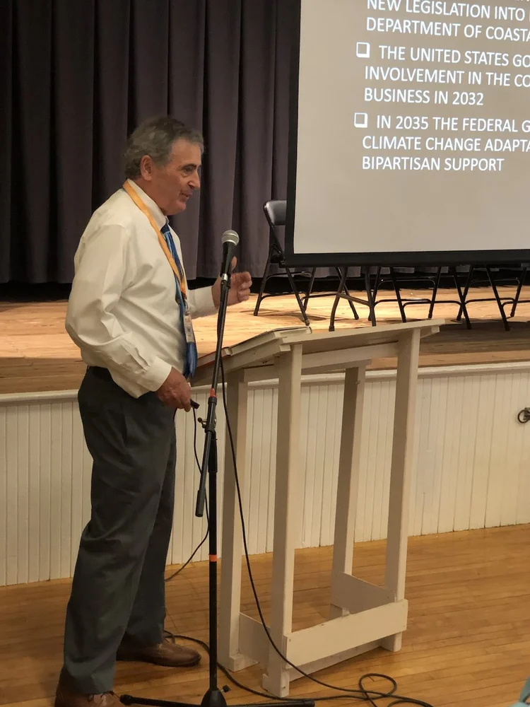 Pete Hanrahan speaking at the conference
