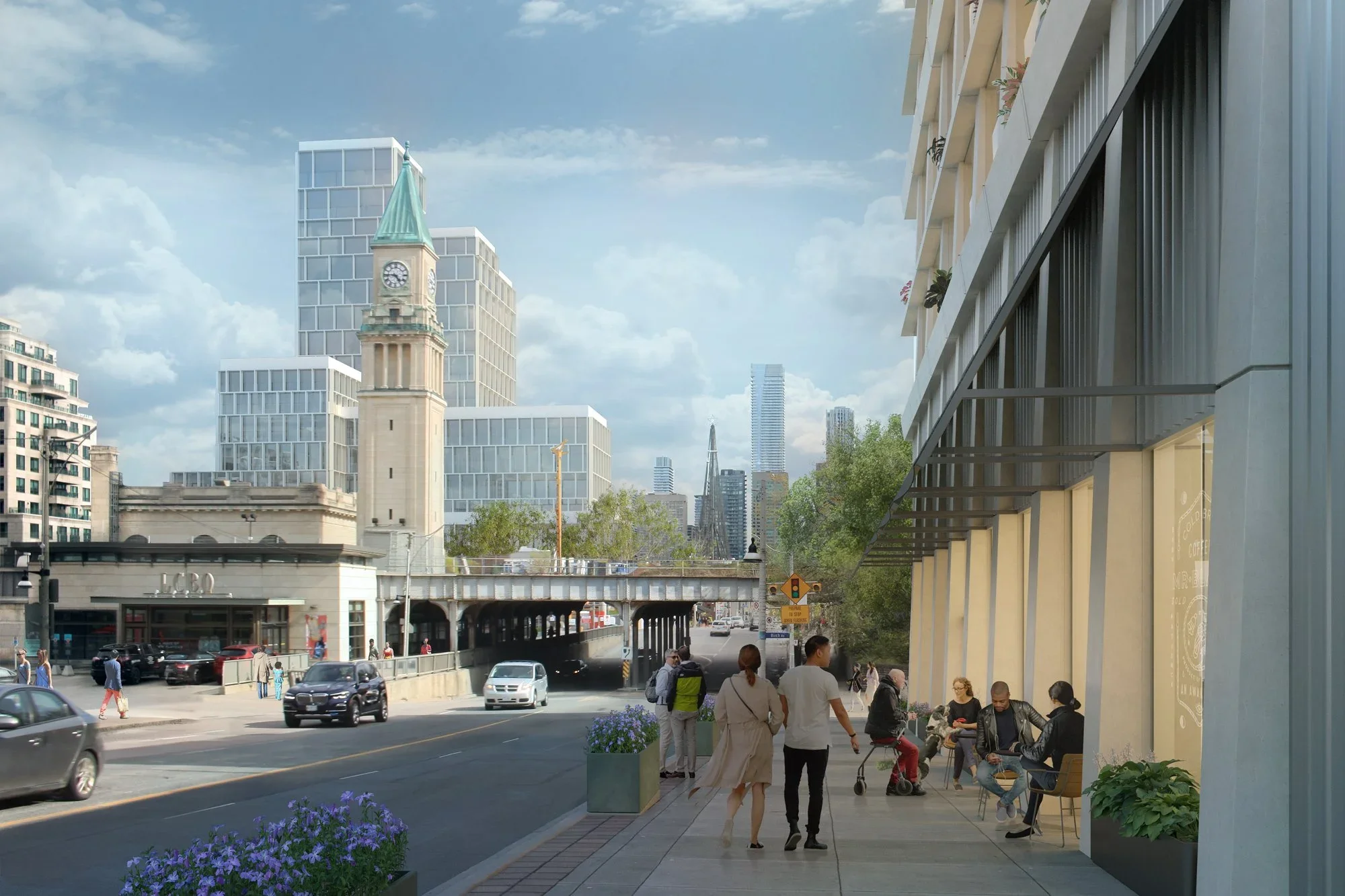 The Summerhill Yonge Birch Residences Woodcliffe Midtown Toronto Condos Yolevski Real Estate Looking South Down Yonge Street