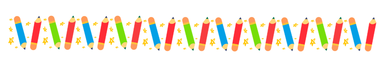Colorful Pencils Border