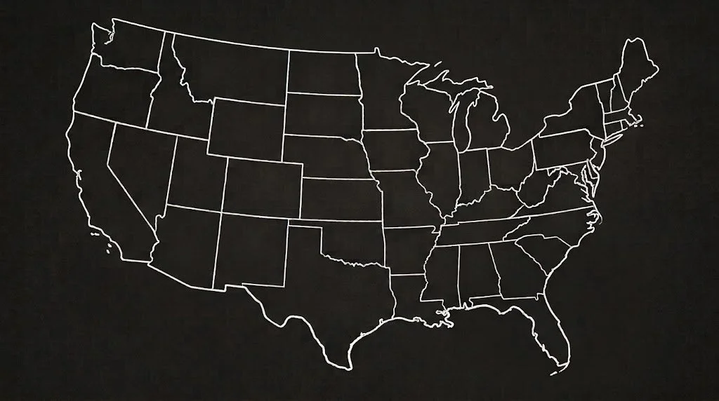 United States Comic Shop Map