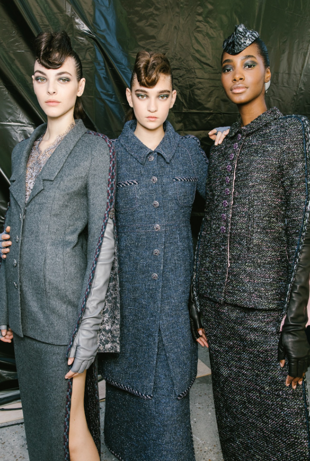 Chanel heads to the woods with roomy tweeds and brogues, Chanel
