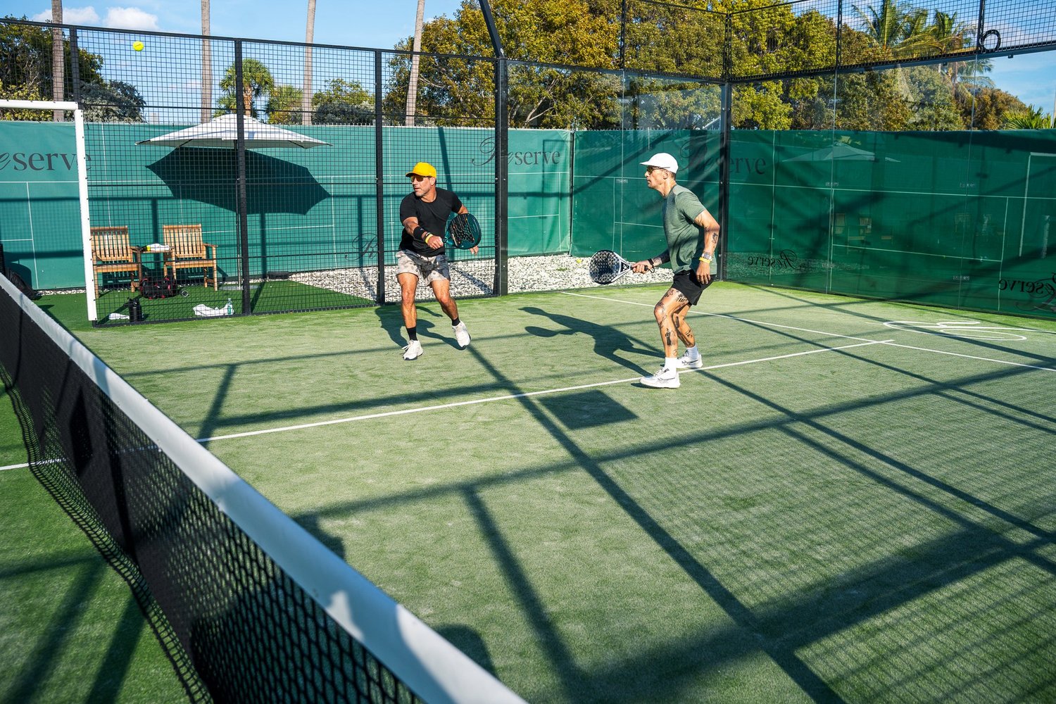 Padel match at Reserve Padel