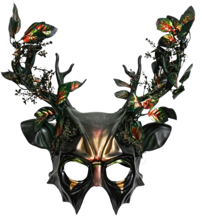 Stag antler mask