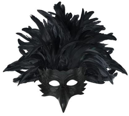 Crow feather mask