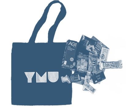 YMU gift tote and goodies