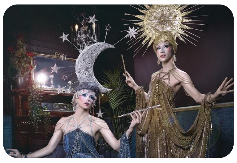 Costumed performers