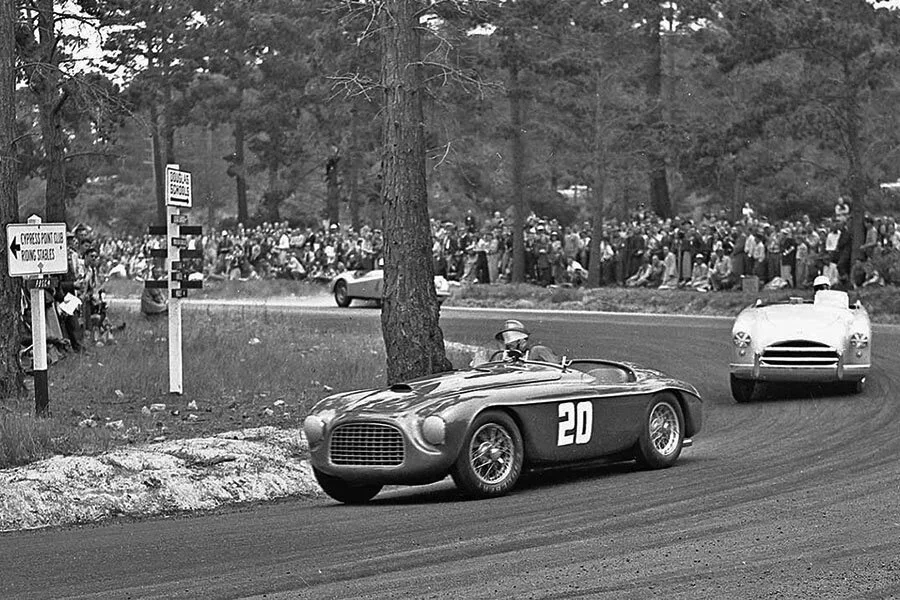 Historic Pebble Beach motorsport scene