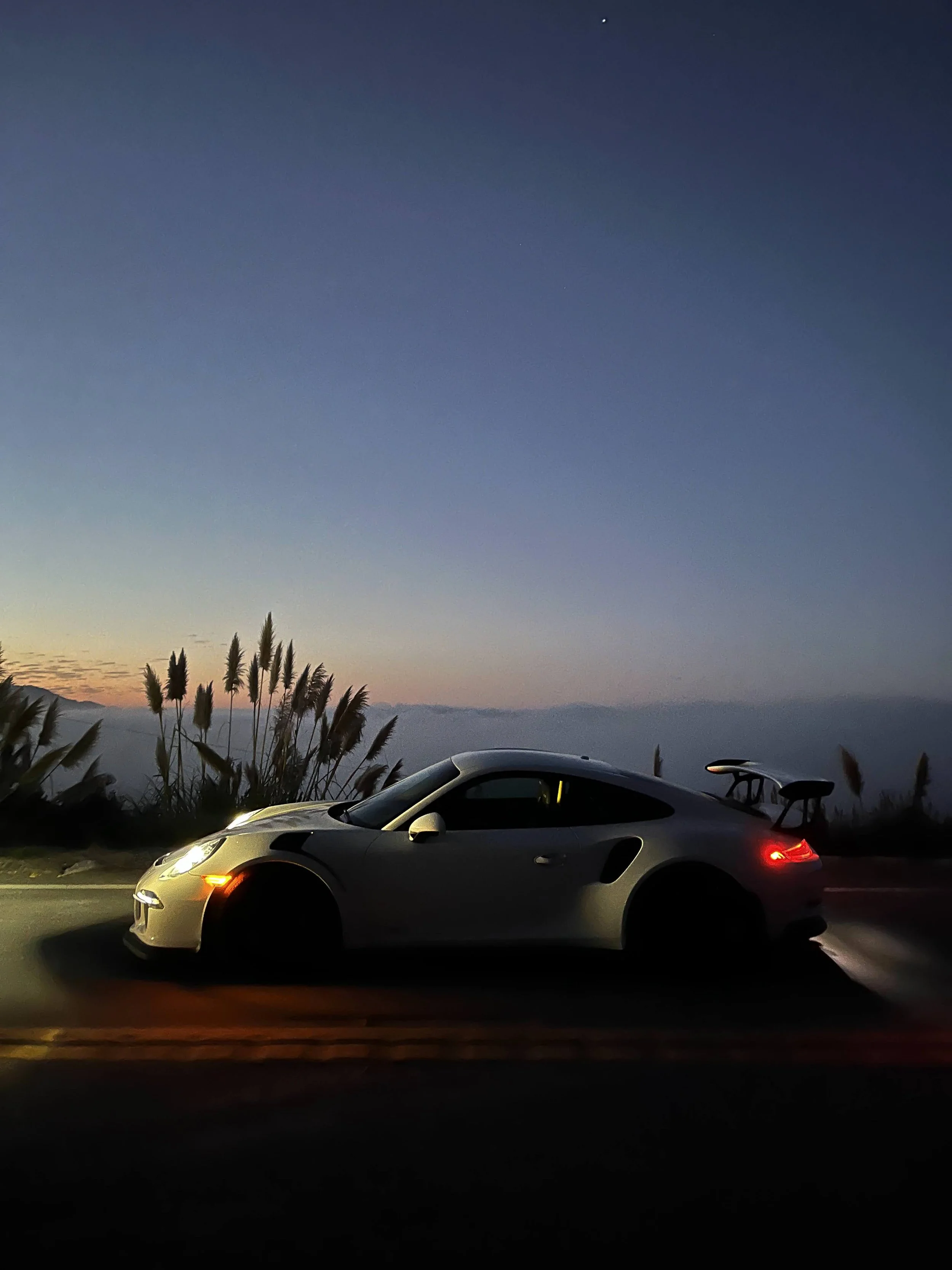 Porsche photographed along the California coast
