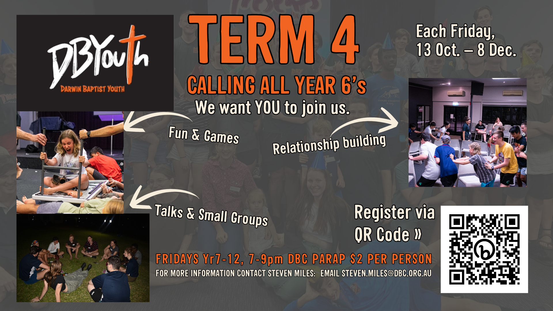 DBYouth Term 4 Year 6 Invite Flyer