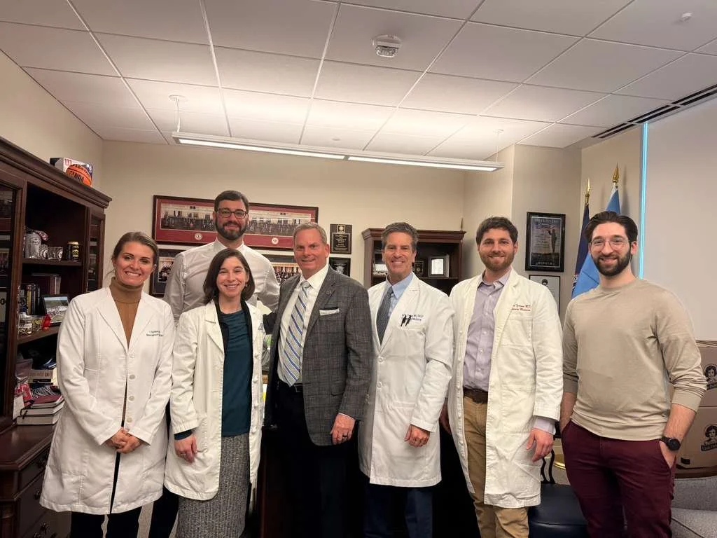 Todd Parker and VACEP colleagues at Virginia Sen. Bill DeStephâ€™s office during EM Advocacy Day