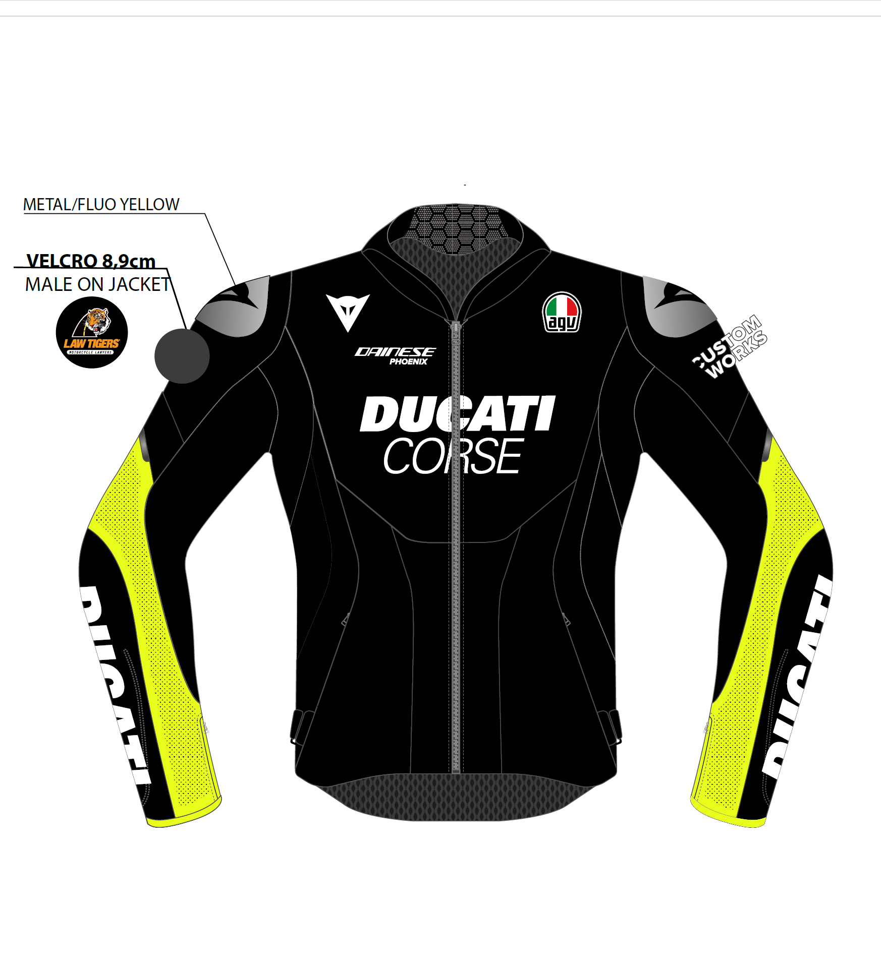 Men's black jacket front