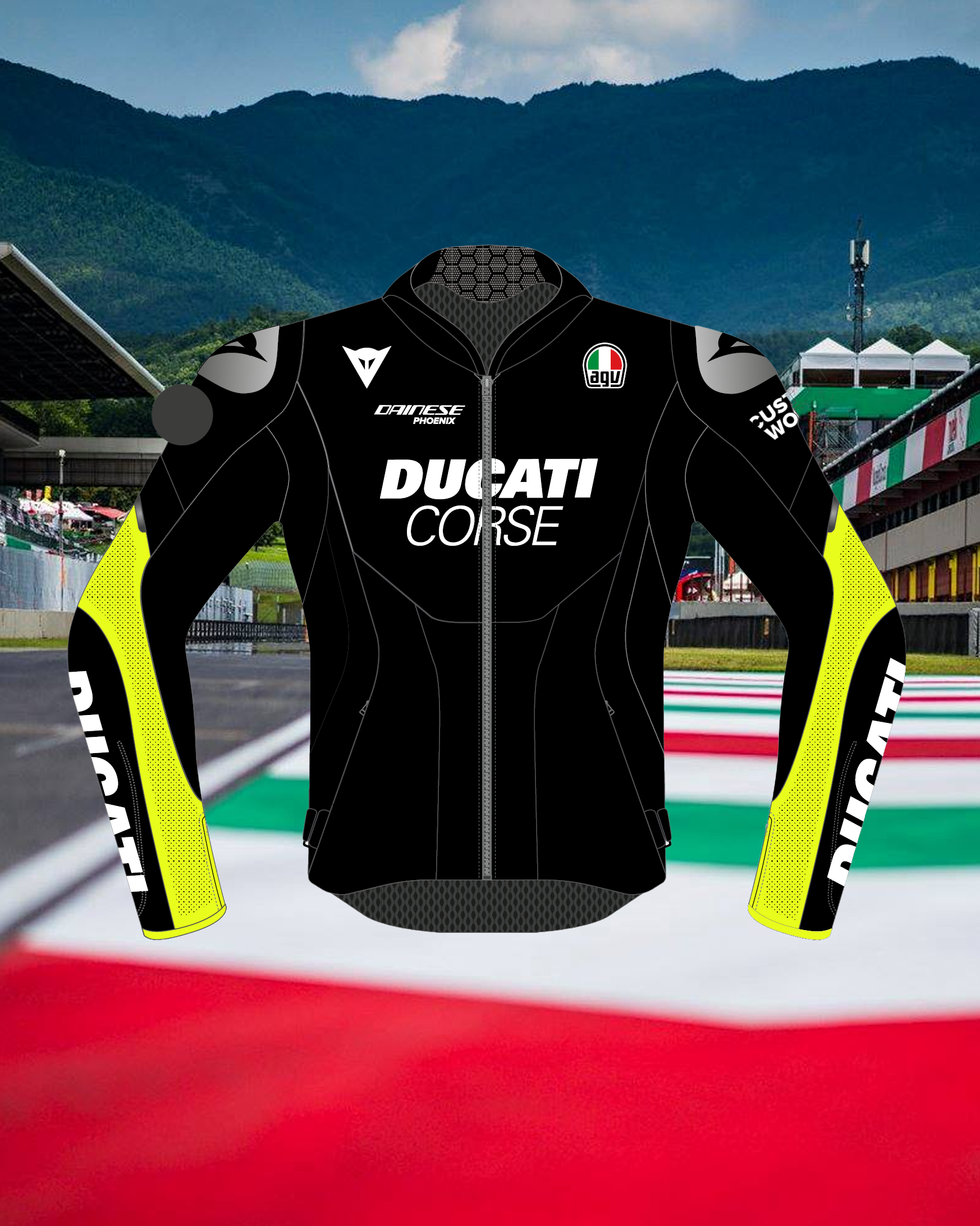 Men's black jacket front
