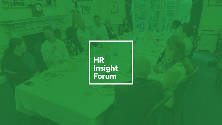 Senior HR leaders in conversation at an HR Insight Forum dinner