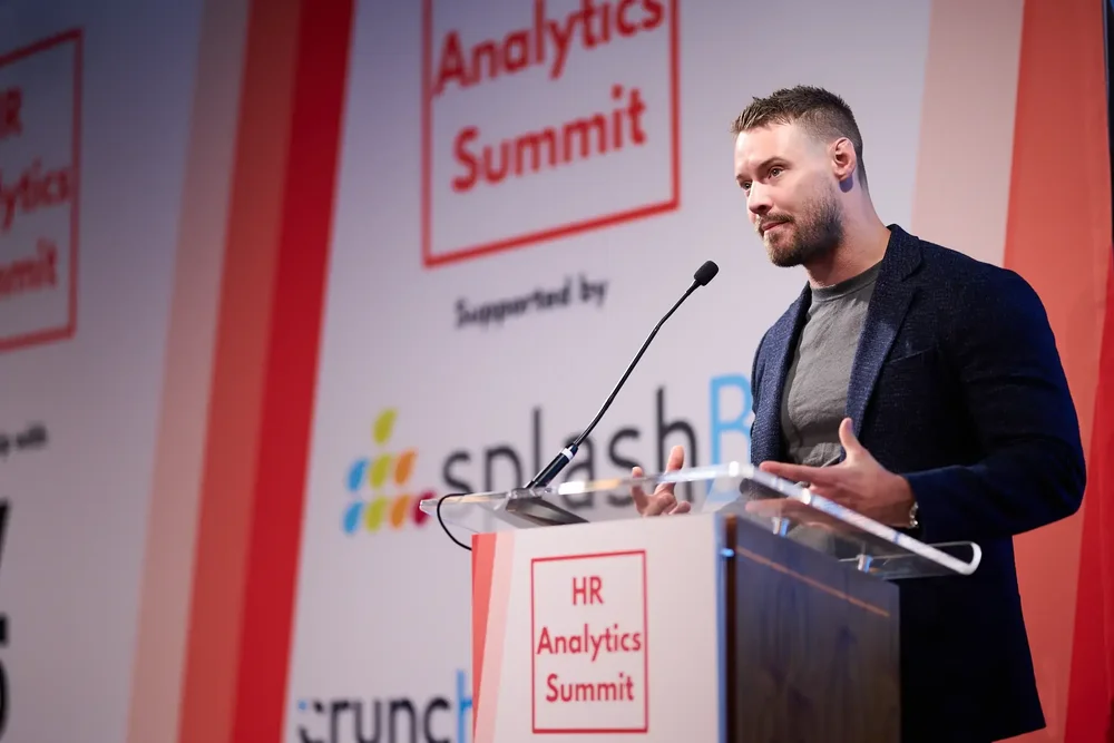 Douglas Leach speaking at HR Analytics Summit
