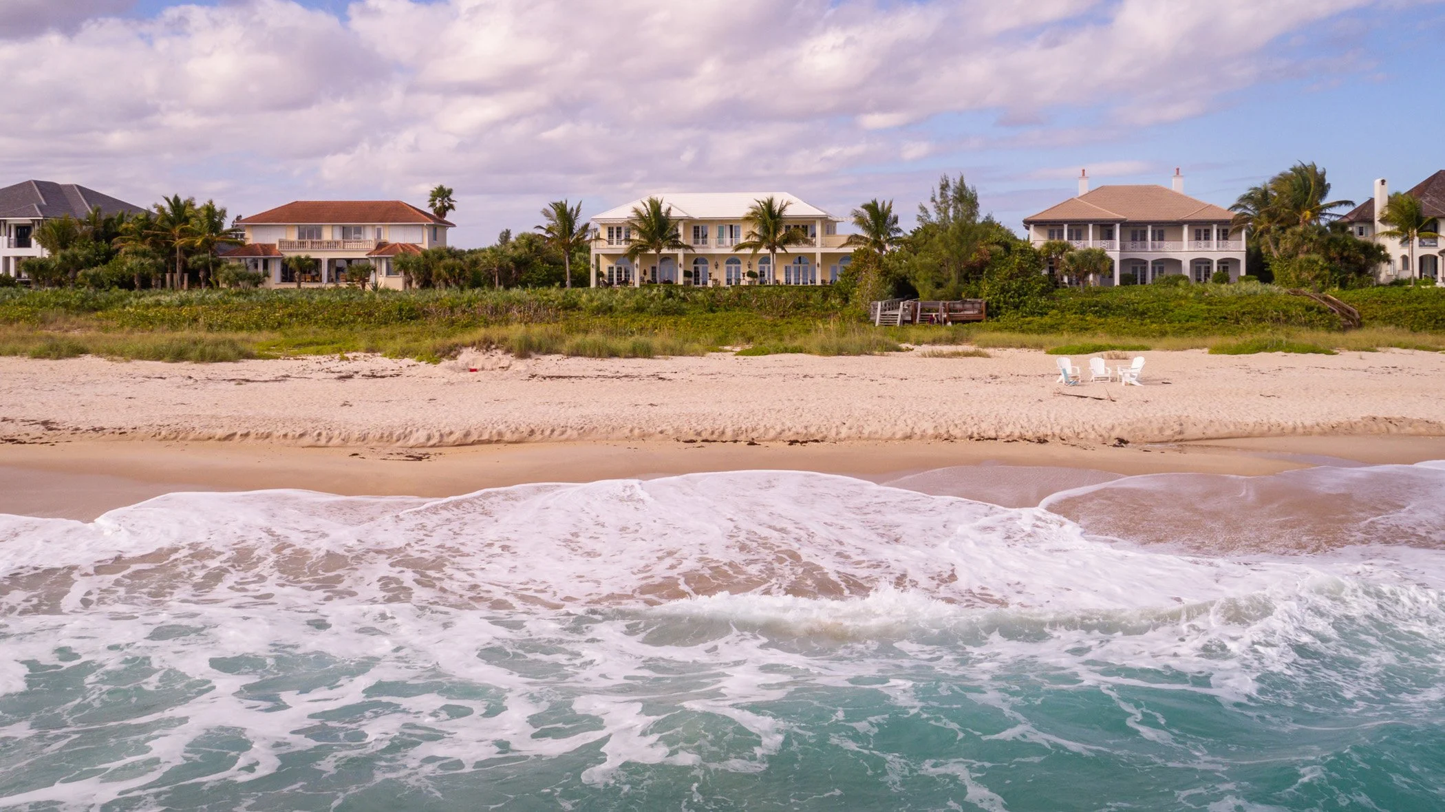 A representative Vero Beach barrier-island estate; comparable Palm Beach properties trade 30 to 50% higher.