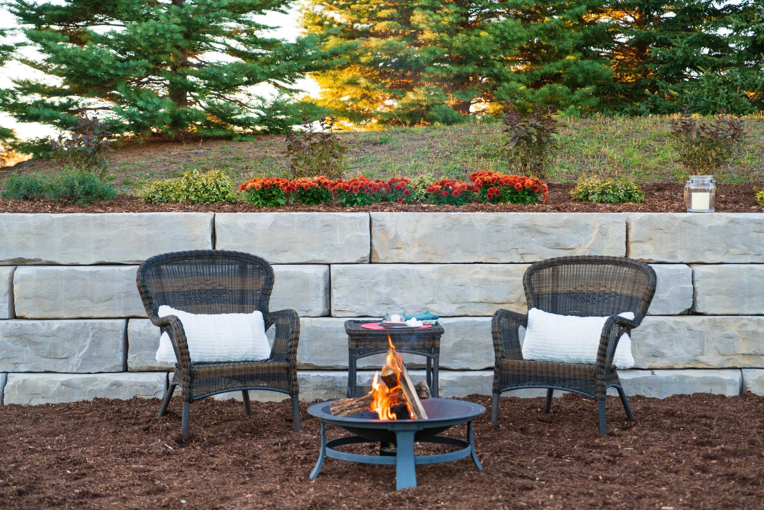 Rosetta Grand Ledge wall, large-scale contemporary landscape wall