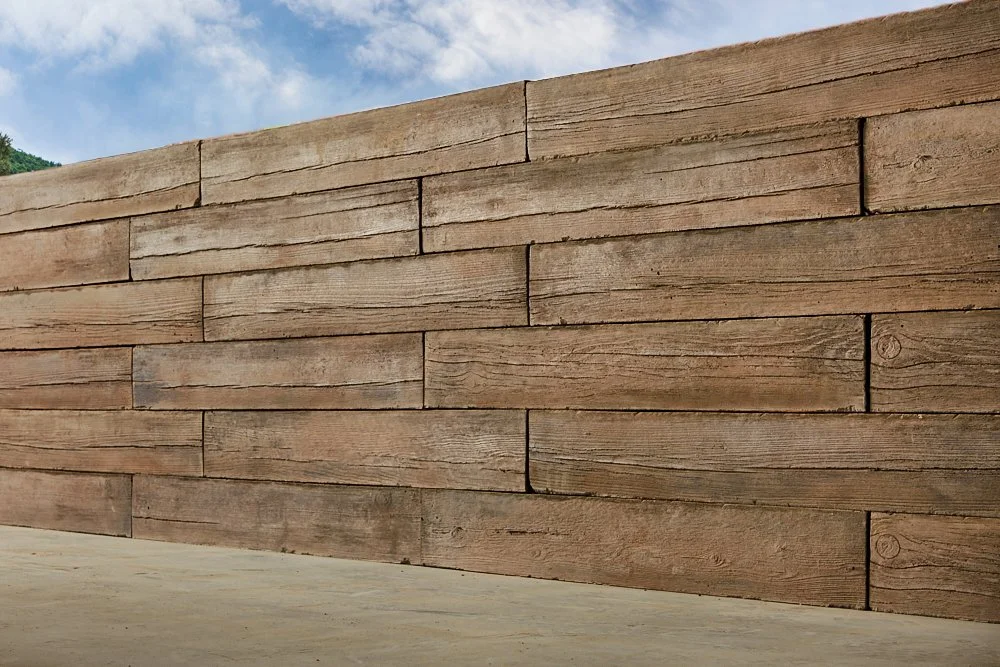 Rosetta Heartwood wall, genuine wood-grain texture concrete wall blocks