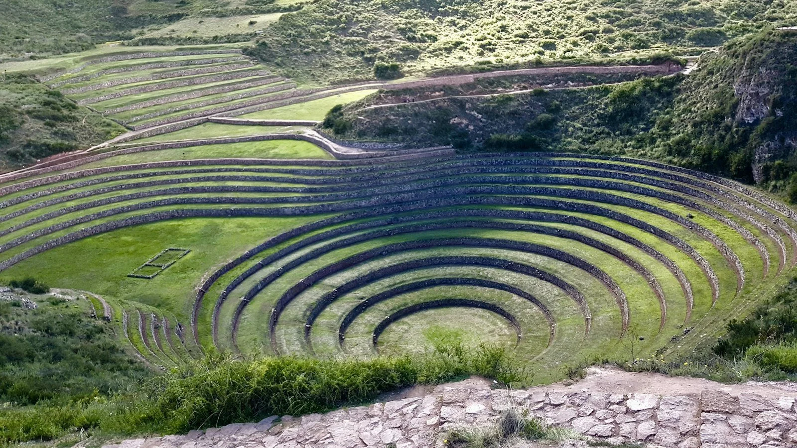 The circular Inca terraces of Moray