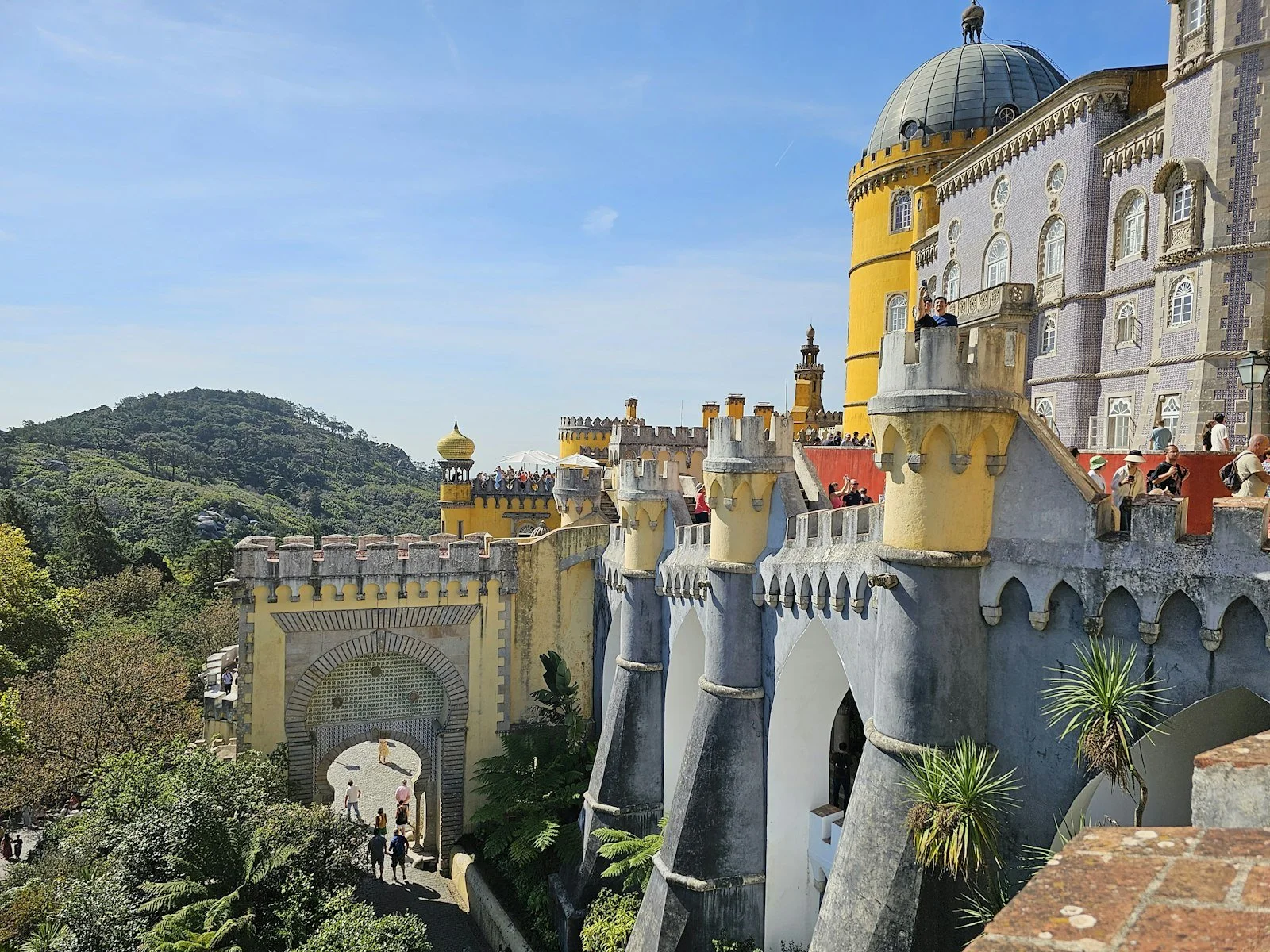 The colorful Pena Palace in Sintra