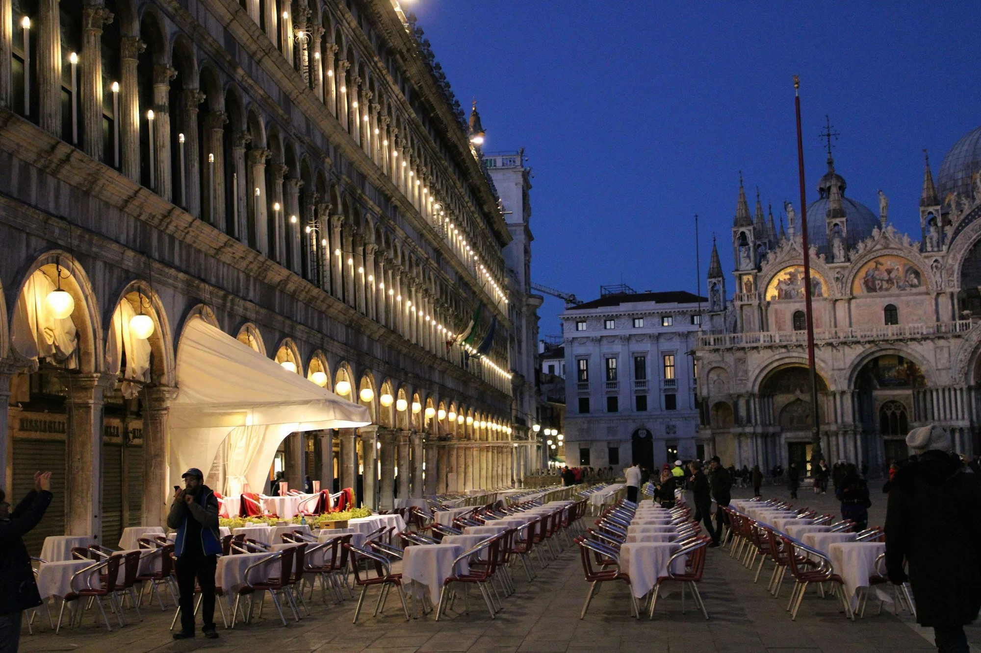 St. Mark’s Square at night