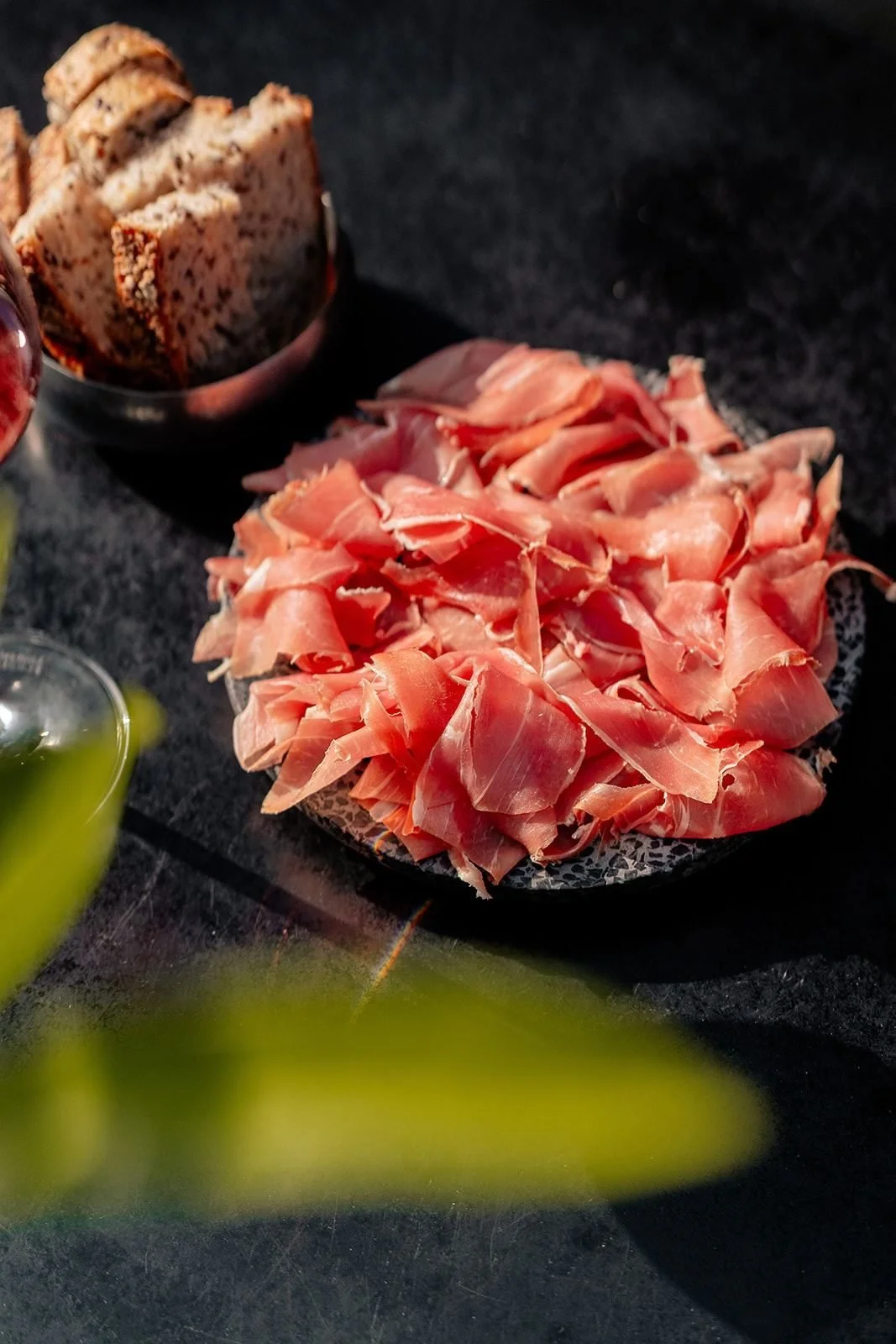 Fijngesneden gedroogde ham van Brasvar