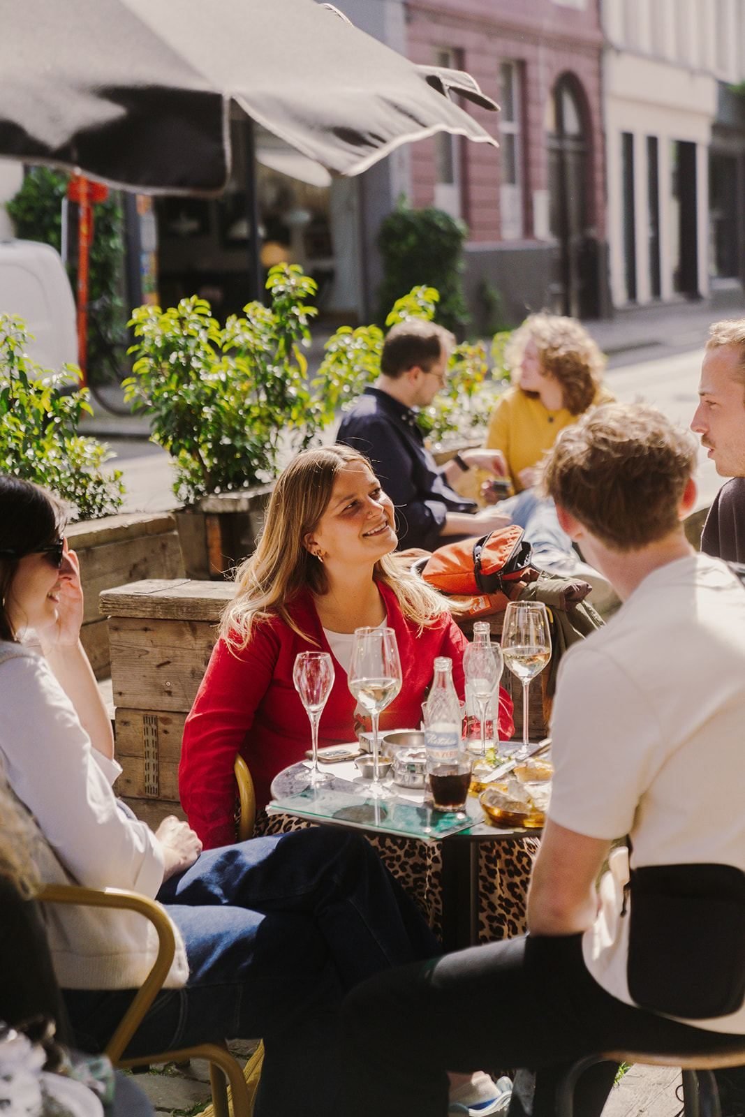 Terrace of Win on Burgstraat in Ghent