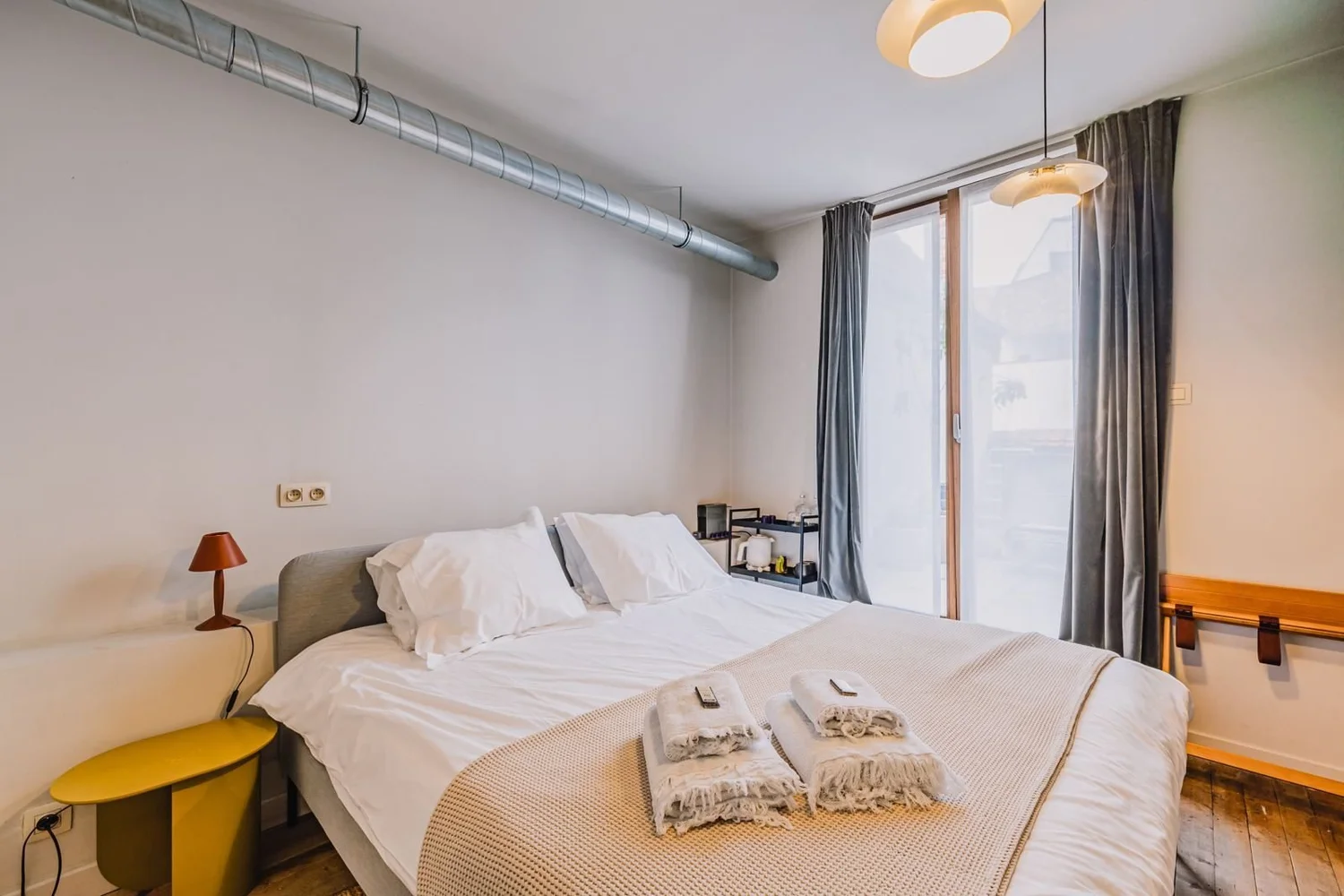 Kleine tweepersoonskamer in B&B Burgstraat 8 Gent