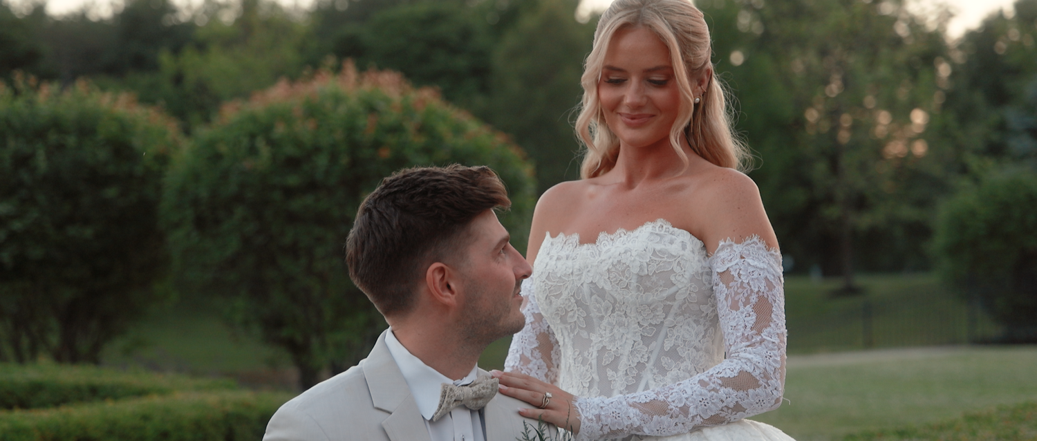 A bride sharing a joyful embrace during her wedding reception