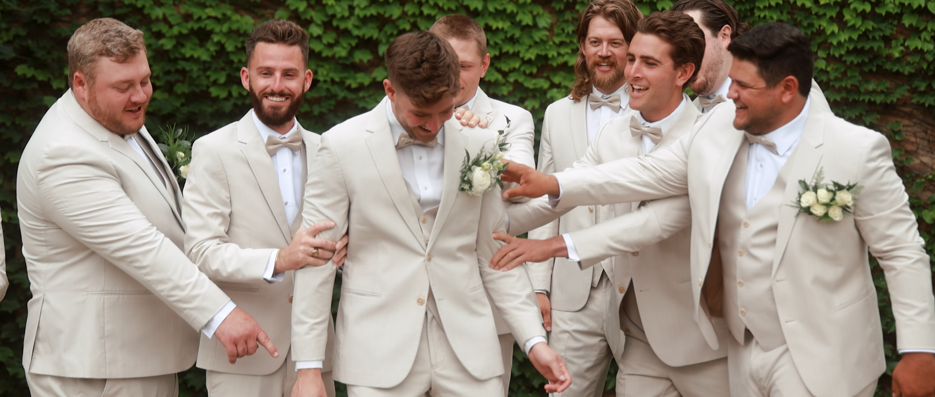 A candid reception moment