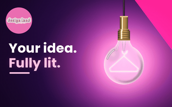 Your idea. Fully lit. A light bulb whose filament glows as a pink clothes hanger.