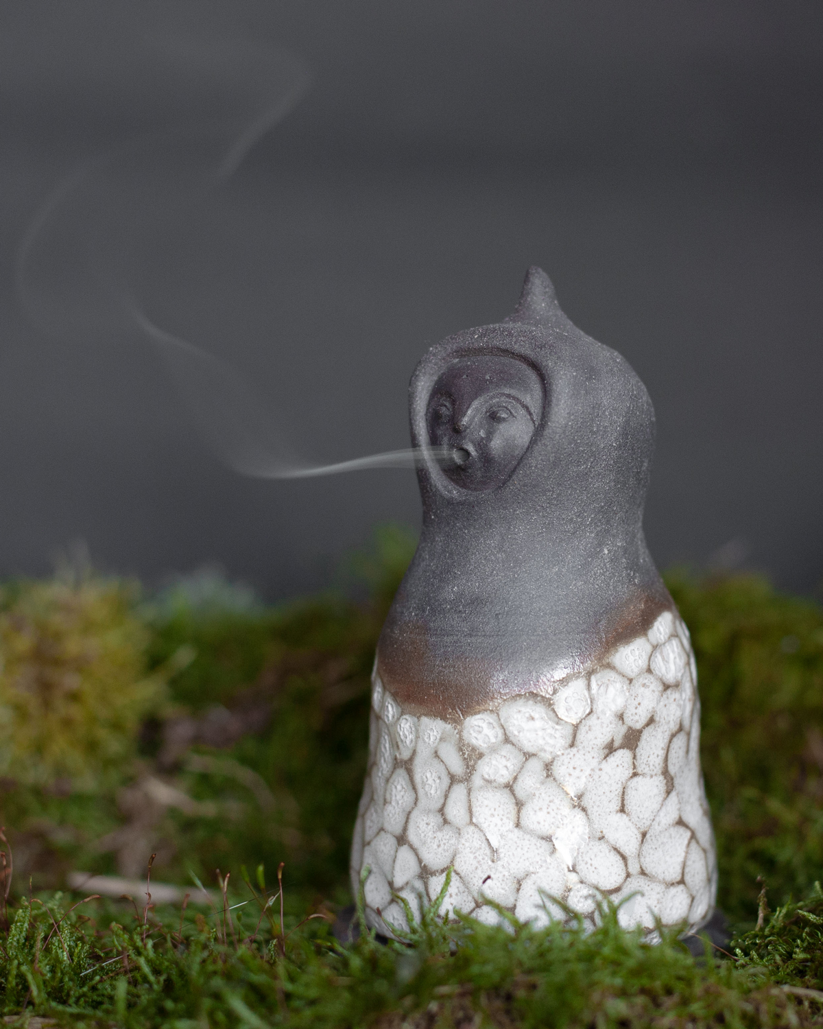 CERES No.1 low hood form — smoke on moss