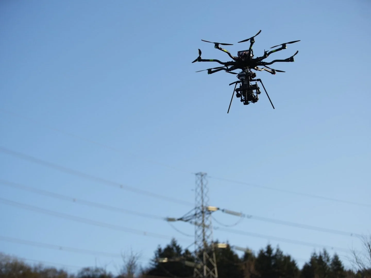 Freefly Alta 8 heavy-lift drone flying an ARRI cinema camera